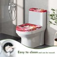 thumbnail image 5 of HELLHERO 2 Piece Bathroom Toilet Cover Set for Toilet Adjustable Bathroom Toilet Lid Cover Set Fits All Toilet Shapes, Happy Valentine's Day, 5 of 8