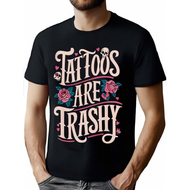 Tattoo is very vulgar T-shirtPersonalized printed handicraftsMulti-purpose casual T-shirtExquisite knitting skillsSelects soft pure cotton material to add unique charm to Christmas, Easter a