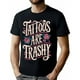 thumbnail image 1 of Tattoo is very vulgar T-shirtPersonalized printed handicraftsMulti-purpose casual T-shirtExquisite knitting skillsSelects soft pure cotton material to add unique charm to Christmas, Easter a, 1 of 6