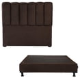 thumbnail image 1 of Recámara Queen Size Kami Chocolate con Cabecera + Box Base Cama, 1 of 12