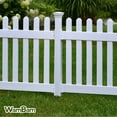 thumbnail image 2 of 3ft Tall (1 Post) Fence Finishing Post For WamBam Newport No Dig White Picket Fence, Easy Install Outdoor Fence for Backyard or Patio, Outdoor Fencing, No Dig Fence Panels, ZP19003, 2 of 7
