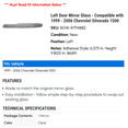 thumbnail image 2 of Left Door Mirror Glass - Compatible with 1999 - 2006 Chevy Silverado 1500 2000 2001 2002 2003 2004 2005, 2 of 2