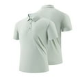 thumbnail image 3 of Fnnxeal Polo Shirts for Men, Casual Short Sleeves Collared Summer Big and Tall Shirt Mens Green Polo Shirts Size 4XL, 3 of 8