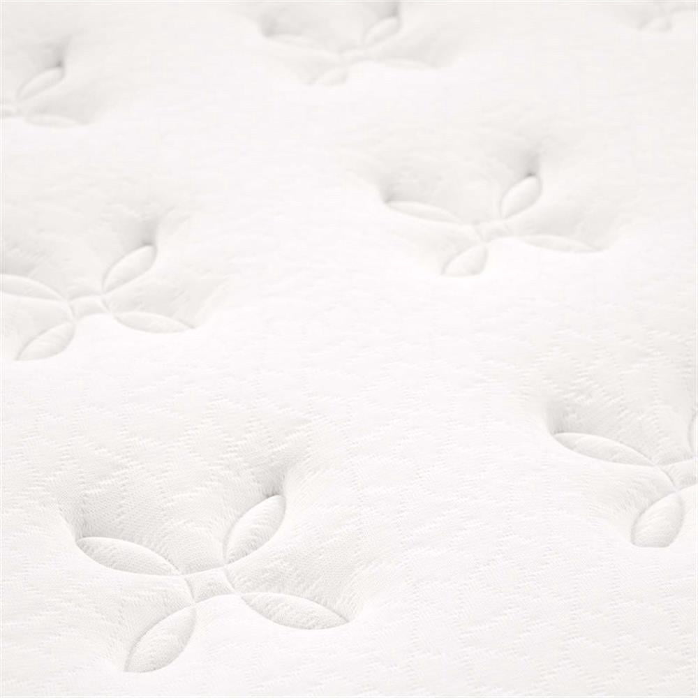 Pemberly Row 10" Modern Innerspring and Foam King Mattress in White