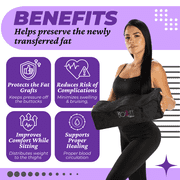 My Booty Pillow - BBL Recovery Pillow for Butt After Surgery with Drawstring Bag and Female Urinal