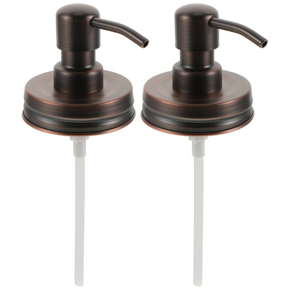 Yardwe Stainless Steel Foaming Soap Pump Lid Coffee for Bathroom and Home 2Pcs