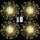 thumbnail image 1 of 4 piezas de fuegos artificiales de color blanco cálido luz de alambre de cobre con control remoto Adepaton CJWUS-1894, 1 of 7