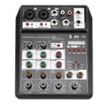 thumbnail image 1 of Sound Card Mixer Console, 5V 2A Black Plastic And Alloy USB Interface Audio Mixer  For PC Recording Singing, 1 of 8