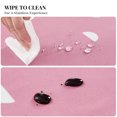 thumbnail image 4 of ZOPZO Waterproof Tablecloth for Dining Table, Magenta Pink, 60", Semi-Circle Print, Overlock Edge, 4 of 9
