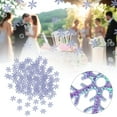 thumbnail image 2 of Snowflake Confetti for Wedding Decor - Diy Scattering Glitter Flakes, Biodegradable, Winter Party, Photo Shoot, Decoration Kit White, 2 of 9