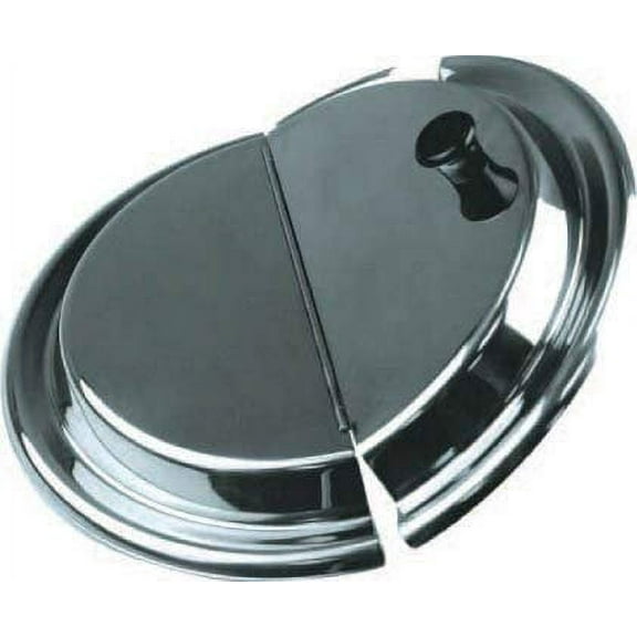 Winware by Winco Hinged Inset Cover, Stainless Steel 7 Quart