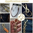 thumbnail image 5 of 2pcs Tibetan S Key Loop Hook with D Ring Detachable Keychain DIY Brass D Ring Anchor Shackle Keychain Carabiner DIY, 5 of 5