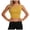 Yellow-33, variant on Vdoaml Zip Front Sports Bras for Women Plus Size High Support Yoga Crop Tank Ladies Compression Athletic Bra XXXXL Yellow
