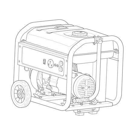 UPC: 0011675307363 | Briggs & Stratton 030736 Portable 3500 Watt Gasoline Generator Power