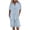 #03Light Blue, variant on Linen Short Sets for Women 2 Piece Outfits Short Sleeve Button V Neck Shirts and Bermuda Short Sets Vacation Clothes 2026 White 2XL