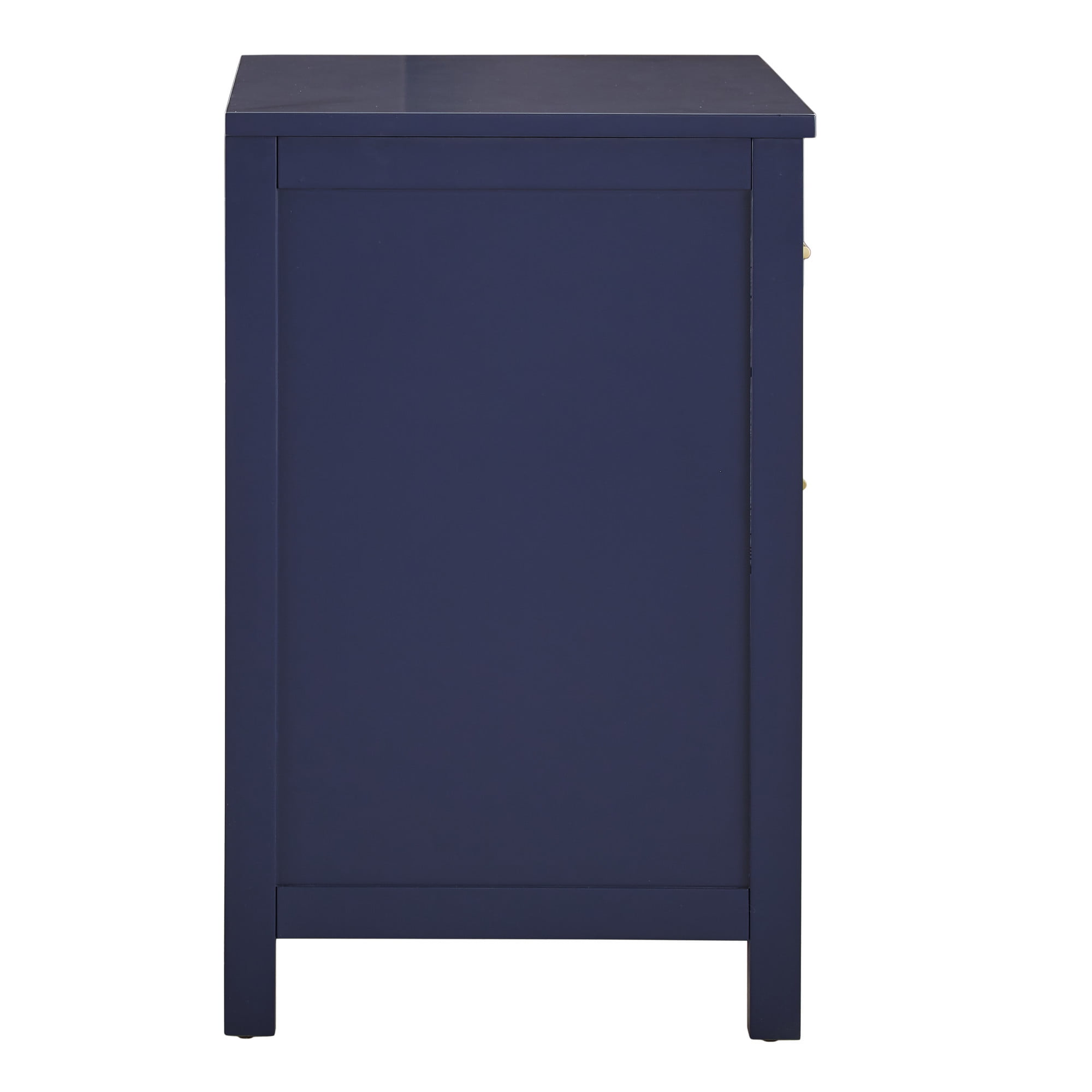 Weston Home Danica Modern 2-Drawer Nightstand, Twilight Blue