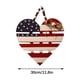 thumbnail image 3 of Independence Day Heart Wooden Door Sign Memorial Day Flag Heart Shaped Door Hanging Sign Hangers, 3 of 7