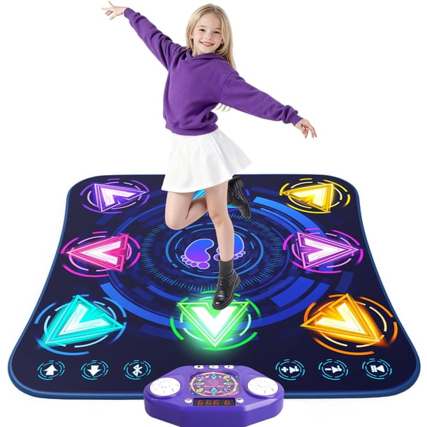 Tapete de Baile ANNKIE Bluetooth con 8 Botones Iluminados y 5 Modos de Juego