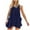 Dark Blue, variant on Summer Dresses for Womens 2025 Plus Size Fashion Bohemia Sexy Solid Color Pocket Backless Sleeveless Round-Neck Dress