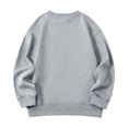 thumbnail image 4 of Girls Pullover Sweatshirt Crewneck Oversized Long Sleeve Solid Tops Fall Clothes, 4 of 5
