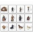 thumbnail image 3 of Virelaxpo 12-Piece Hand-Painted Resin Nativity Set for Christmas Decoration - Religious Jesus Birth Scene Figurines for Home Display, 3 of 4