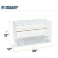thumbnail image 6 of HomeStock Medieval Moods Flight Bird Cage with Castle-Inspired Design, Spacious Interior, Durable Construction, and Ample Room for Birds to Fly, Play-Color:White, 6 of 7
