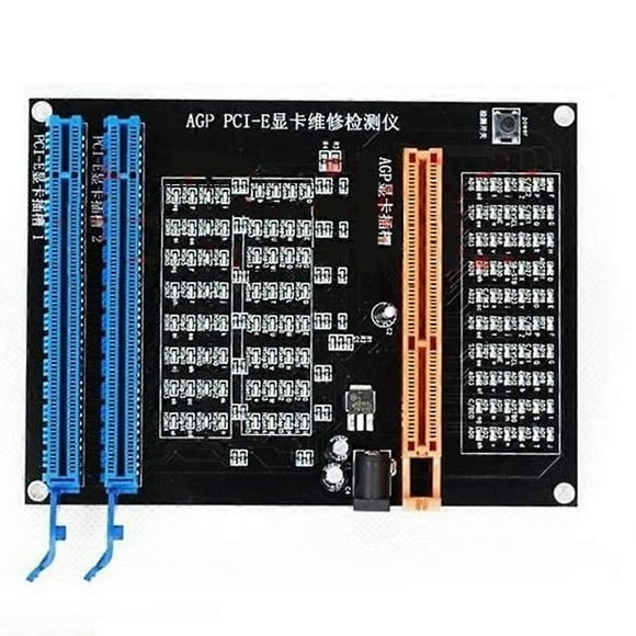 Herramienta de diagnóstico y comprobación de tarjetas gráficas AGP PCI-E X16 de doble pantalla