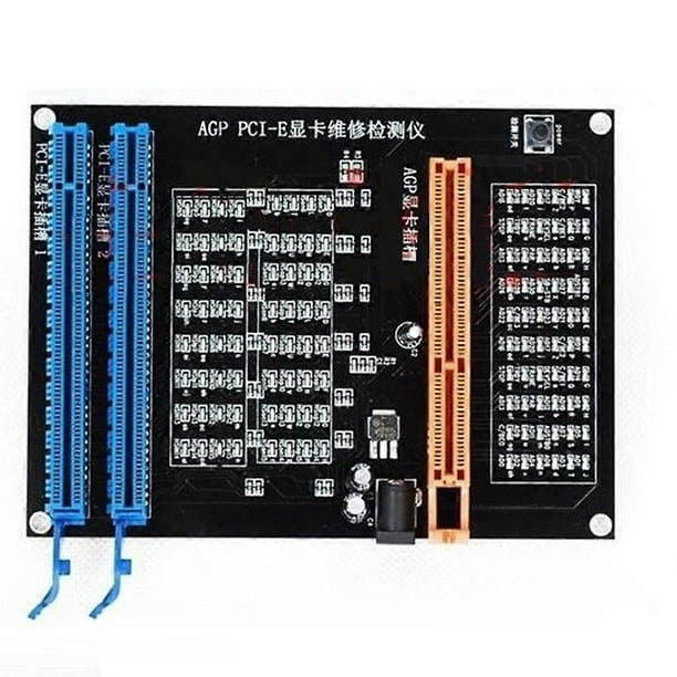 Herramienta de diagnóstico y comprobación de tarjetas gráficas AGP PCI-E X16 de doble pantalla
