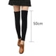 thumbnail image 2 of Calcetines hasta la rodilla de invierno para mujer, calentadores de piernas tejidos, 2 of 5