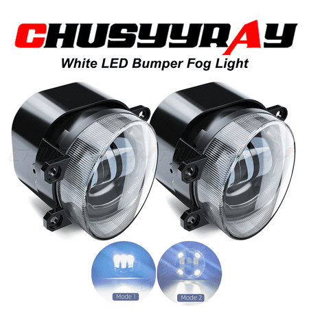 Pair Bumper LED Halo Fog Lights White New Upgrade Fit for Lexus LX570 2008-2013