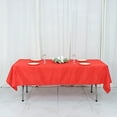 thumbnail image 2 of BalsaCircle 6 Pieces 54" x 96" Red Rectangle Polyester Tablecloths Table Linen, 2 of 8