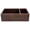thumbnail image 6 of Premier Copper Products Ksp3_Ka75db33229 33" Farmhouse Double Basin Copper Kitchen Sink -, 6 of 6