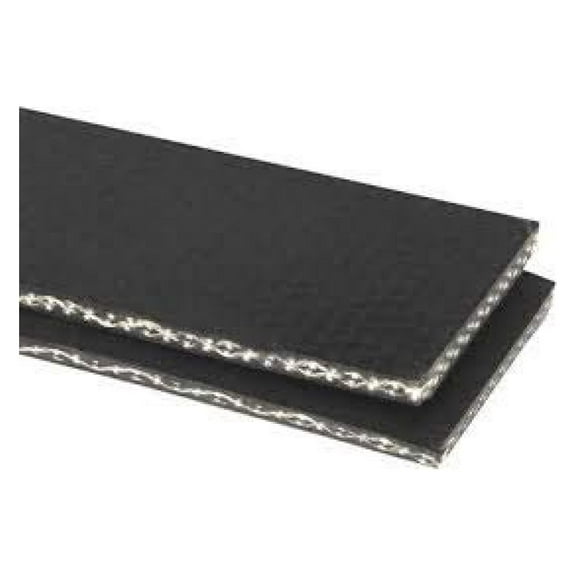2 Inch Wide PVC 150 Cover One Side Black Conveyor Belt Material (10 Foot Length)