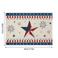 thumbnail image 3 of Dmlowu 4th of July Decorations Placemats Heat Proof Table Mats Memorial Day Decorations Non Slip Outdoor Placemats for Restaurants Dining Table Party Travel, 3 of 6