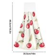thumbnail image 6 of Yayeee Kitchen Hanging Hand Towels Set of 2 with Loop Bathroom Absorbent Tie Towel, Red Cherry, 6 of 7
