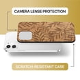 thumbnail image 6 of Case Yard Wooden Case Outside Soft TPU Silicone, Slim Fit Shockproof Wood Protective Phone Cover for Girls Boys Men and Women, Supports Wireless Charging Light Leaves Design case for iPhone-12-Mini, 6 of 7