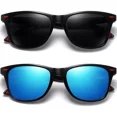 thumbnail image 2 of (2 Unidades) Lentes De Sol Polarizadas Unisex Color De La Lente Black/blue 2 Pack Color Del Armazón Negro Diseño Mirror, 2 of 5