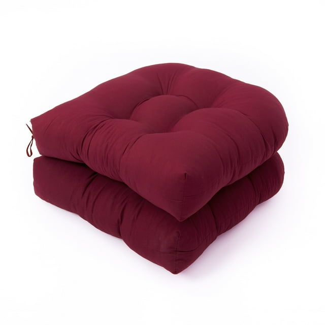 Coussin en Forme de U pour Sofa, Coussin de Chaise en Rotin, Coussin de Terrasse Extérieur/intérieur 2 Pcs