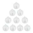 thumbnail image 1 of 10pcs 4cm Transparent Fillable Balls Clear Fillable Ornaments Balls Christmas Tree Home Decoration, 1 of 1