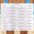 thumbnail image 3 of Men's Swim Trunks Athletic Bathing Quick Dry Drawstring Elastic Waist Beach Shorts with Pockets Multicolor 2 4XL, 3 of 8