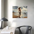 thumbnail image 3 of COMIO Wabi,Sabi Art Abstract Sea Sailing Boat Landscape Canvas Painting, Misty Morning Ocean Mural, White Minimalist Living Room Wall Decor, Decor Canvas, Art Print, 3 of 4