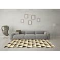 thumbnail image 3 of Ahgly Company Indoor Square Abstract Brown Contemporary Area Rugs, 5' Square, 3 of 4