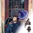 thumbnail image 2 of Vintage Witch Bells for Door – Iron Halloween Protection Witches Bell with Broom Clapper,A, 2 of 5