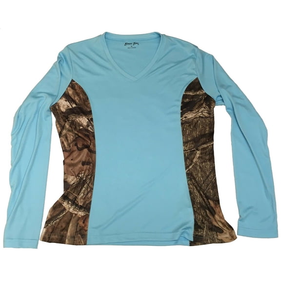 Ls V-neck With Brk Up Inf Panels -sz L