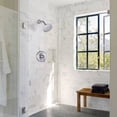 thumbnail image 4 of Wowow Single Handle 5-Spray Shower Faucet 1.8 GPM with High Pressure Showerhead, Anti Scald in Brushed Nickel (Valve Included), 4 of 7