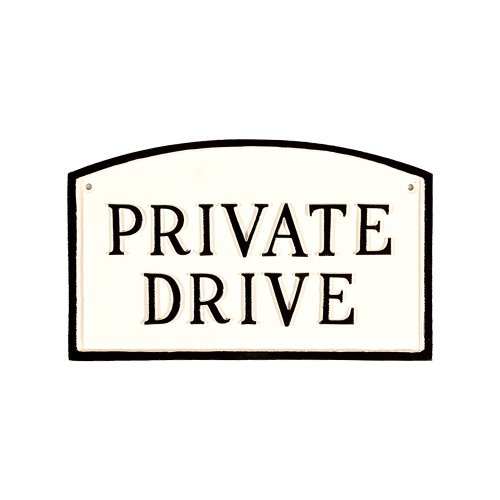 Montague Metal Produits SP-12S-WB Plaque de Déclaration pour Entraînement Privé, Standard, Blanc et Noir