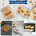 thumbnail image 4 of 2Pcs Baking Rack Cooling Rack Stainless Steel Metal Roasting Cooking Rack Heat Resistant Grill Rack Small Wire Rack Sturdy Grid Wire Rack for Roasting Grilling Cooking Drying, 4 of 8