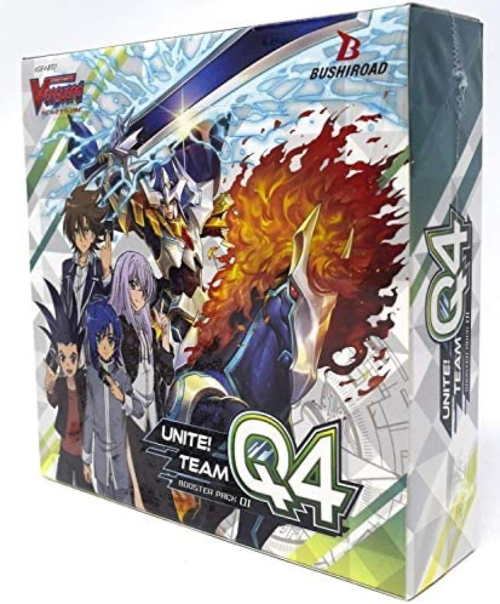 Cardfight Vanguard VGE-V-BT01-EN Unite Team Q4 Booster Display Box of 16  Packets, Multi, Great to strengthen the Aichi Sendou and Toshiki Kai  trial.., By Brand Cardfight Vanguard - Walmart.com