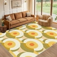 thumbnail image 4 of 6'x9' carpet carpet small arrel speckled wool-blend area rug coastal area rug floral area rug, 4 of 7