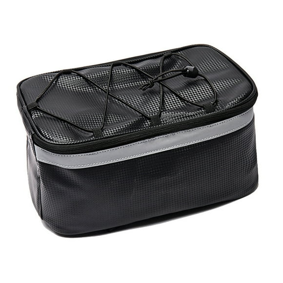 Waterproof Bike Rear Rack Bag Bicycle Trunk Bag Multifunctional E-Bike Panniers Bicycle Panniers Bag PU 7 Litre Large Capacity Travel Bag Waterproof Bike Panniers Rack Bag Bike Bags For Rear Carrier